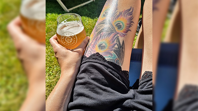 Im Sommer gutes Bier genießen
